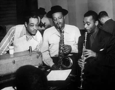 Duke Ellington with Ben Webster and Jimmy Hamilton at Carnegie Hall, 1948 by Unbekannt Unbekannt